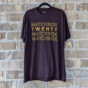 NWOT Matchbox Twenty Short Sleeve Tour Concert T-Shirt Size XL Unisex Red